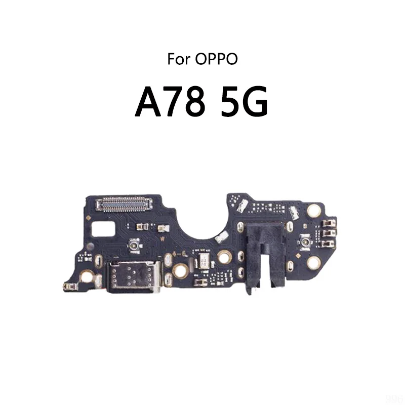 USB Charge Dock Port Socket Jack Plug Connector Flex Cable For OPPO A78 4G 5G Charging Board Module