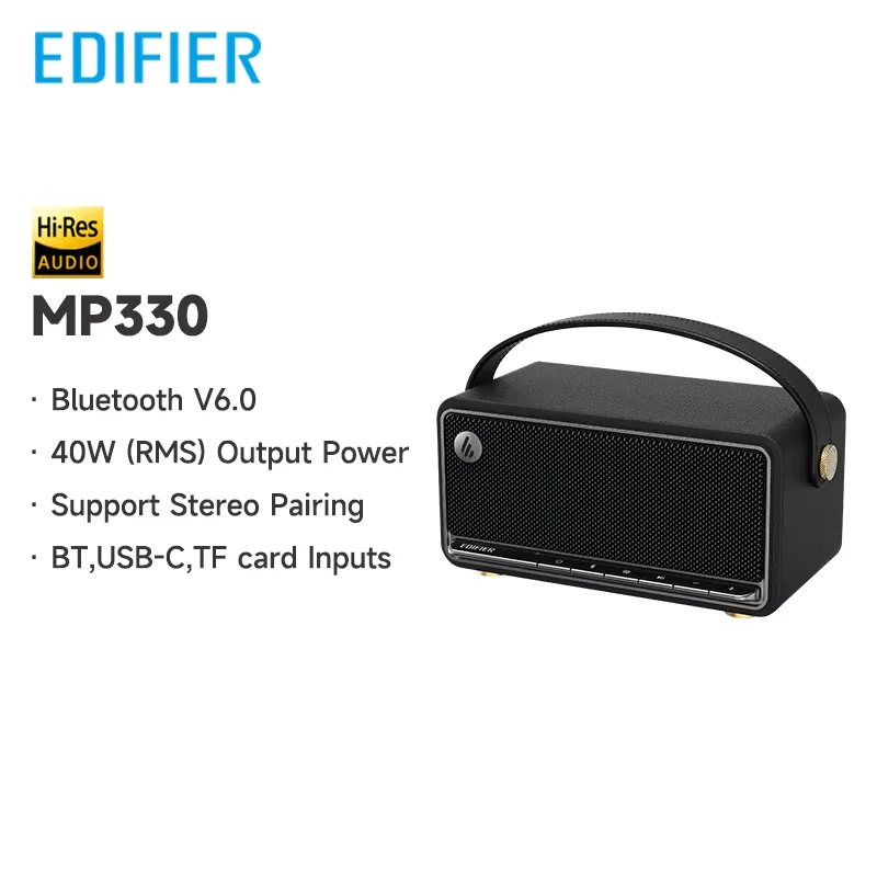 Edifier MP330 Portable Bluetooth Speaker Hi-Res Audio Bluetooth V6