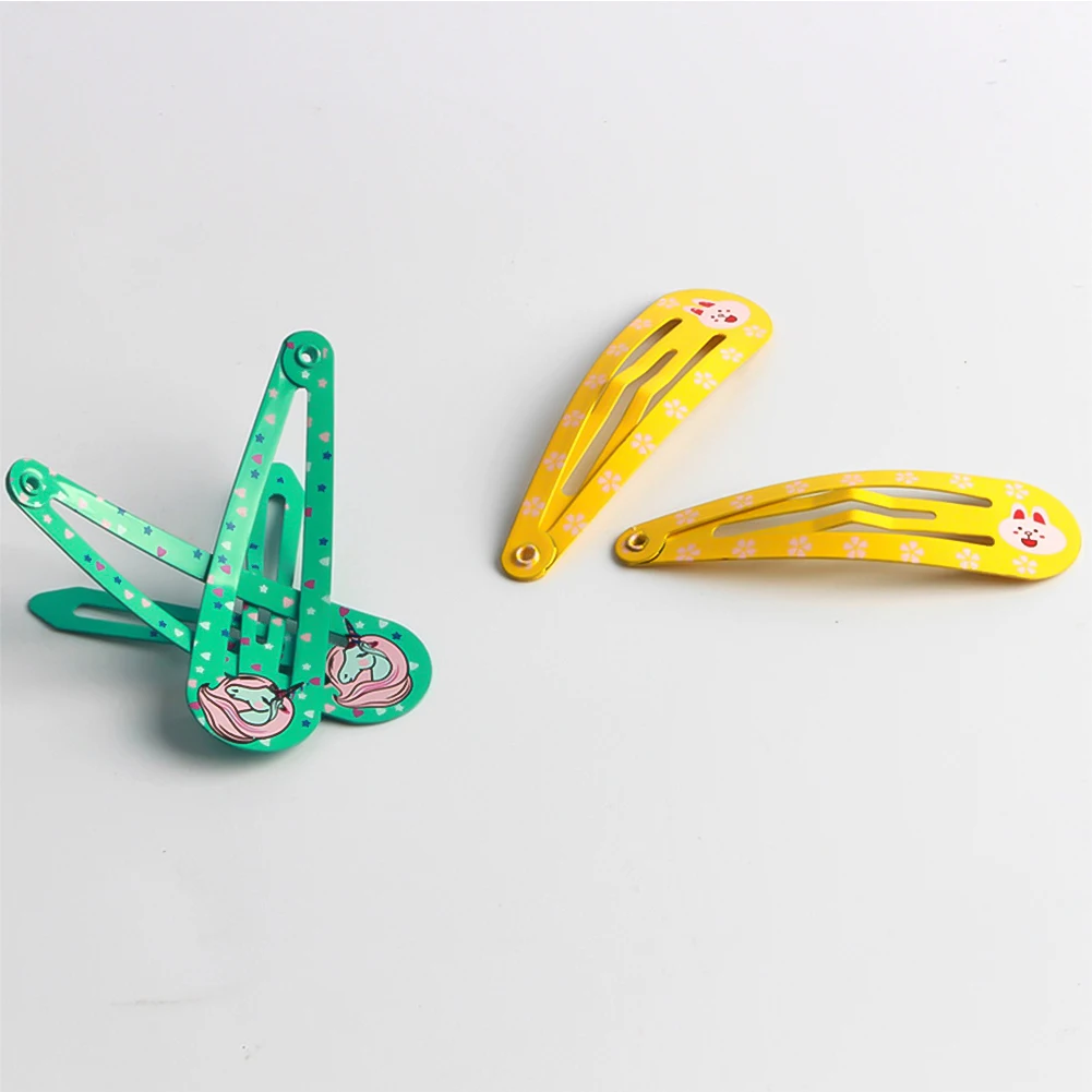 

40pcs/Set Kids Hair Clips Colorful Printed Lovely Bangs Hairpins Fashionable Versatile BB Hair Accessories for Children