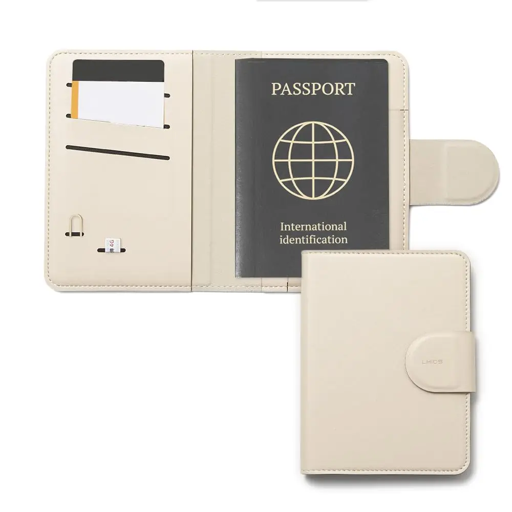 

Обложка для паспорта из искусственной кожи с RFID-защитой, из высококачественной искусственной кожи, на кнопке-защелке, дорожный чехол-кошелек для паспорта
