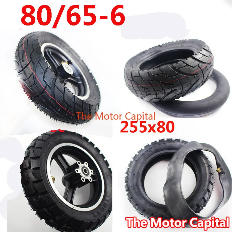 

255x80 Tires 80/65-6 Inner Outer Tyre wheel hub Off-road Tire for Electric Scooter Speedual Grace 10 Zero X Kugoo M4 Inch