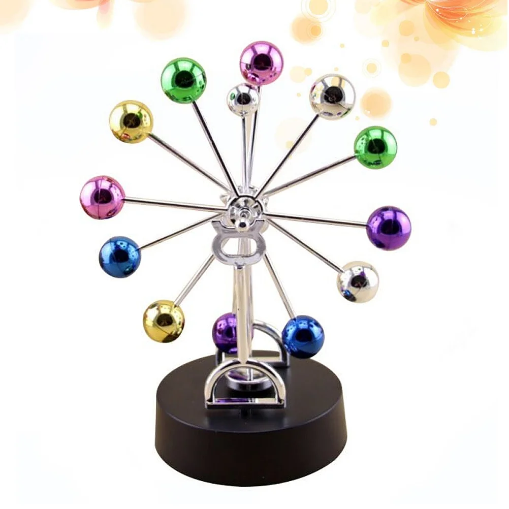 Grande roue couleur boule bureau mouvement perpétuel physique Science Instrument pour bureau maison école décoration Montessori