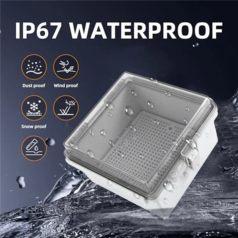 Exquisite-Outdoor Electrical Box Weatherproof Junction Box Plastic Waterproof Project Box Enclosure For Electronics Wifi Network