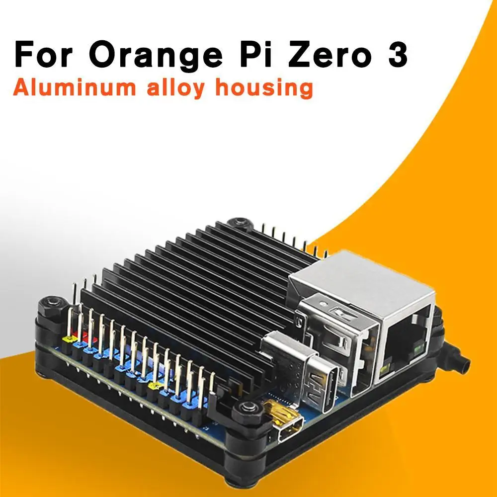 1 Pcs Alloy Case For Orange Pi Zero 3 Al Alloy Shell Orange Pi Zero 3 Development Board Heat Dissipation Metal Protective Shell