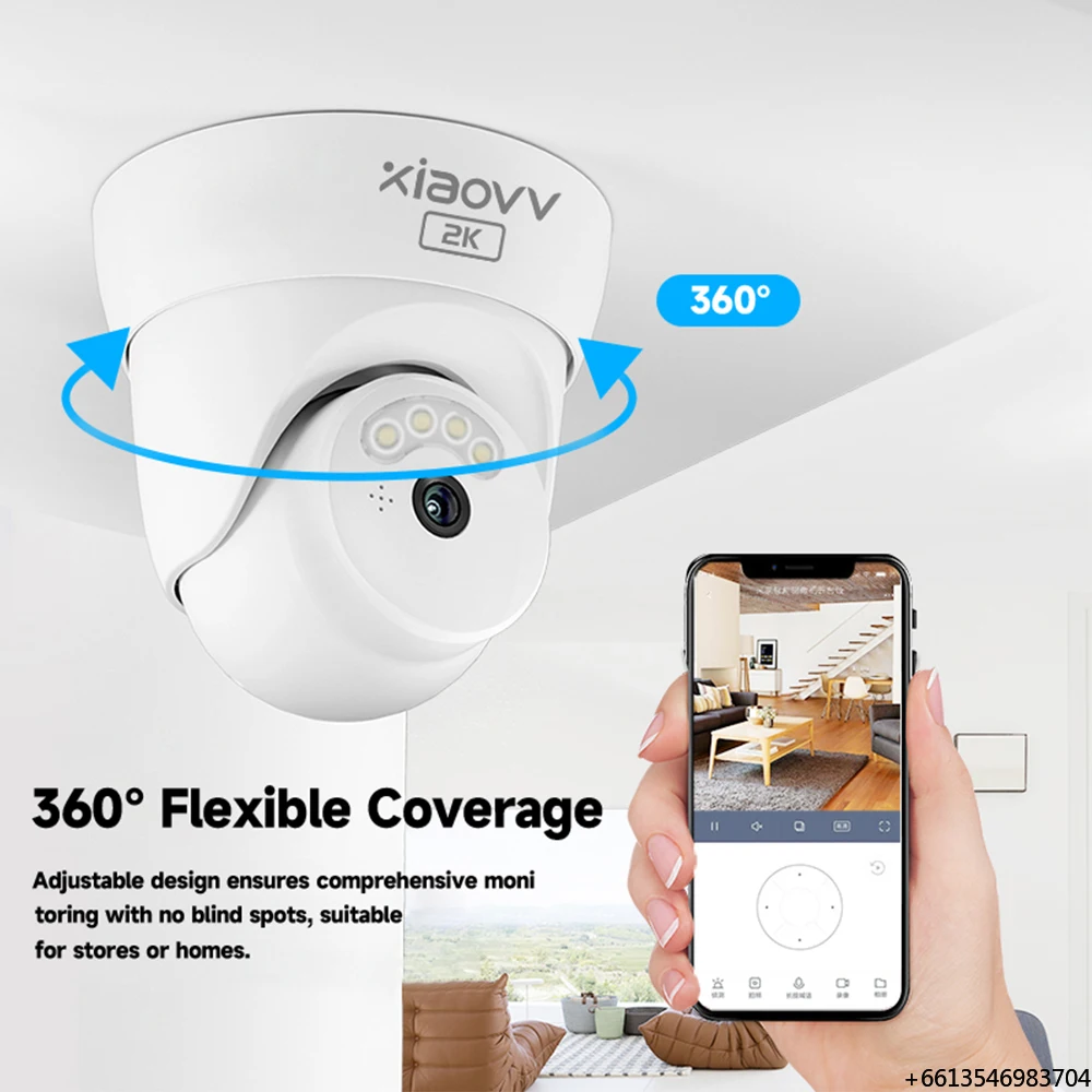 Wholesale Prices Home Smart H.265 CCTV Security Camera 3MP Full Color IP Dome Night Vision Motion Detection Two-Way Audio Cloud