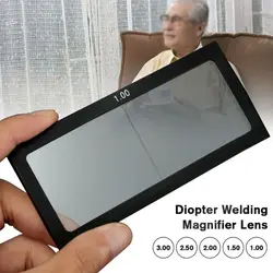Transparent Helmet Mask Diopter 0.75-3 Protective Glass Welding Goggles Welding Magnifier Welding Lens