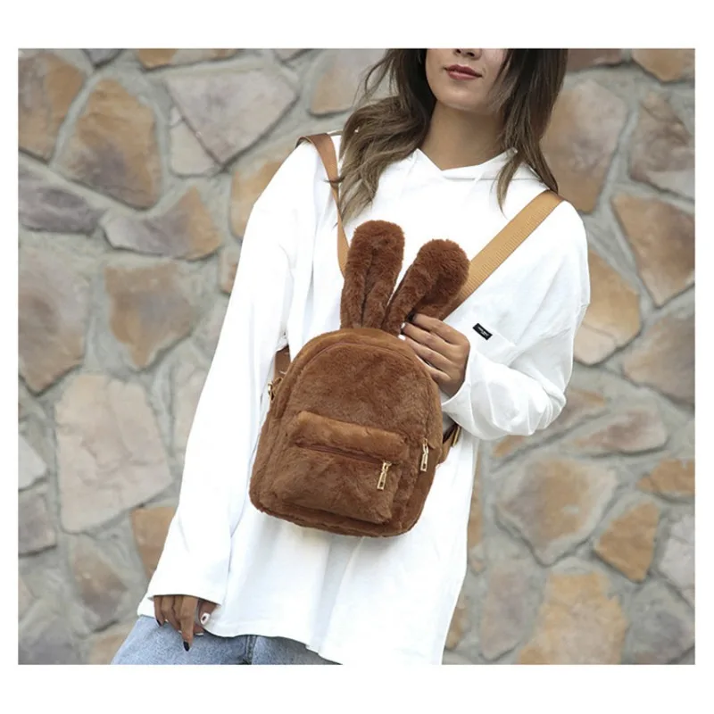 حقائب مدرسية صلبة من القطن ذات جودة عالية وسعة كبيرة للنساء، جيب داخلي بسحاب، حقائب ظهر حلوة بسيطة ومتعددة الاستخدامات