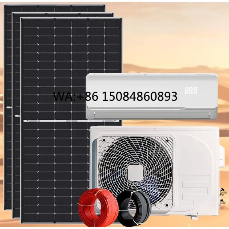 Aire Acondicionado Híbrido Solar Split de 9000/12000/18000/24000 BTU, 48V DC, para Sistemas Fuera de la Red