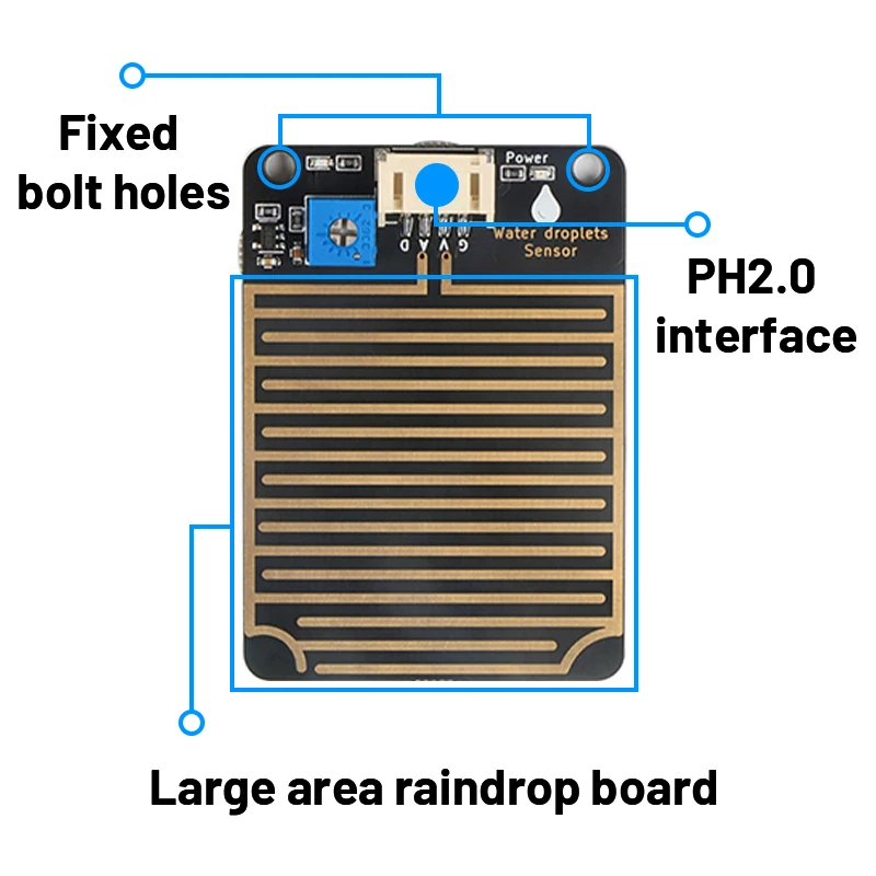 雨滴および気象センサーモジュール、レゴ互換、ph2.0インターフェース