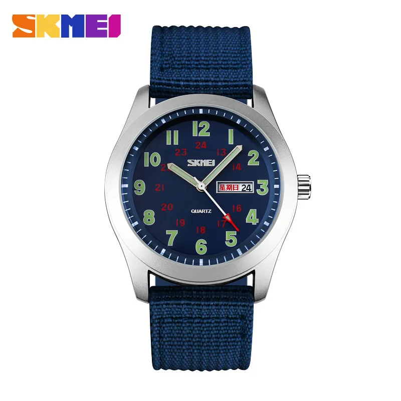 Skmei Luminous Retro Men's and Women's Leather Watch Strap Student Watch Business Quartz Watch Watrproof Watch