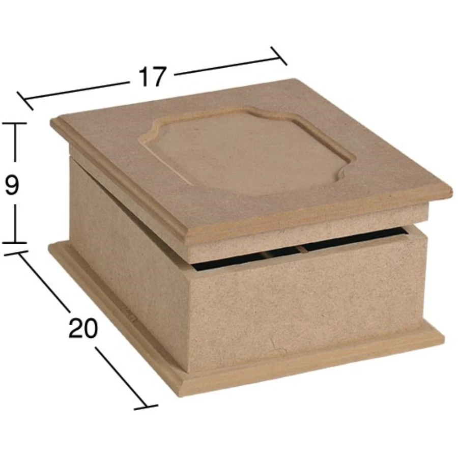 KU224 2li Pool Tea Box, Can Be Painted Mdf Box