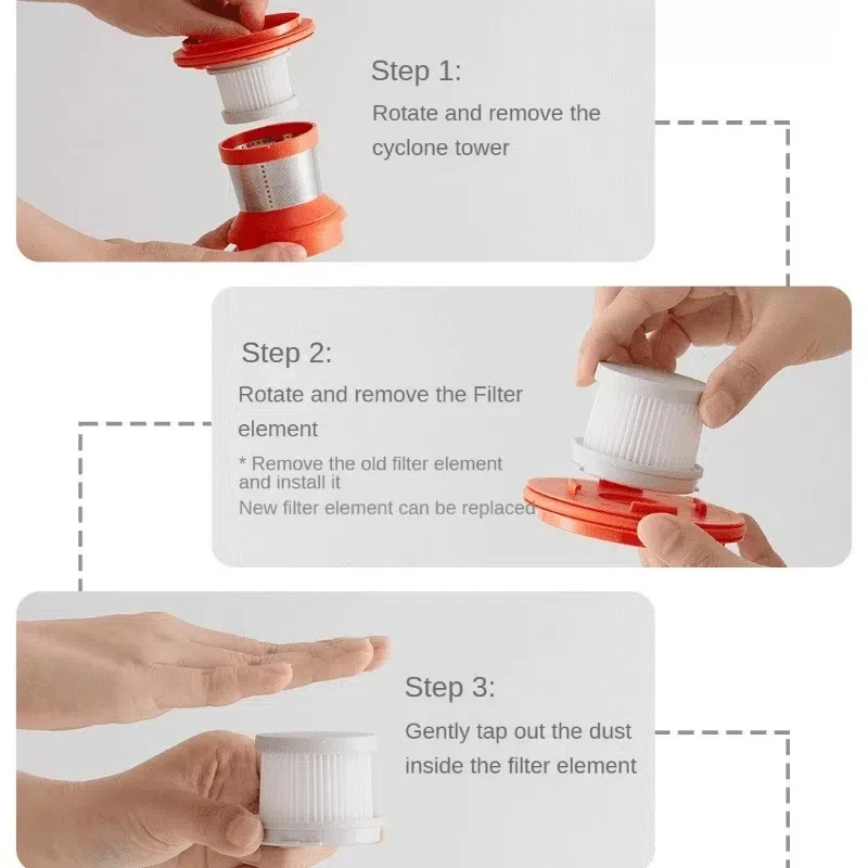 Xiaomi-Mijia فرشاة إزالة العث الفراغية ، 2 عنصر فلتر ، Replacemnet ، فلتر HEPA ، مجموعة أساسية ، أجزاء ، ملحقات ، أجزاء