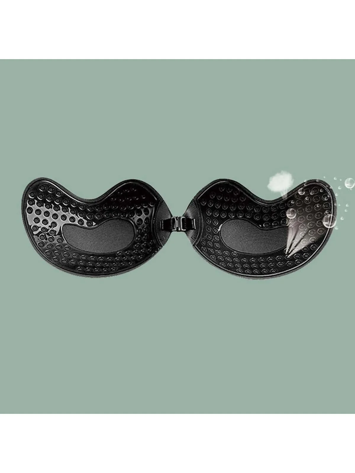 زوج واحد من حمالة صدر غير مرئية من السيليكون لكوب المانجو للنساء مع ملابس داخلية مجمعة رفيعة