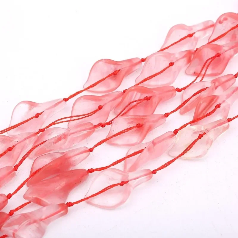 15~35mm Natural Stone Colorful Agate Dongling Sandstone Trumpet-shaped Loose Beads for Jewelry Making DIY Bracelet Necklace 15\