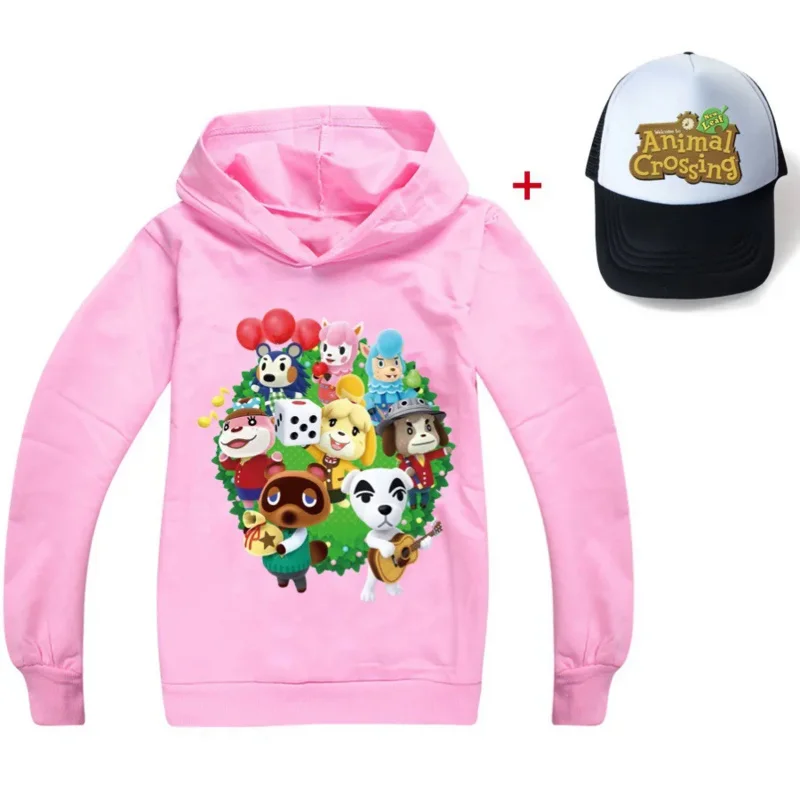 Dlf-menino e menina camiseta de manga comprida, animando hoodies cruzados, moda casual, jogo, roupas de outono, 2021