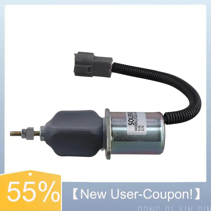 

Sept.Fuel Shut Off Solenoid 12V 1751ES-12A3UC12B1S 129953-77811 For Yanmar 4NTE94 Engine For Hyundai R60-5 R210-5 SA-4673-S