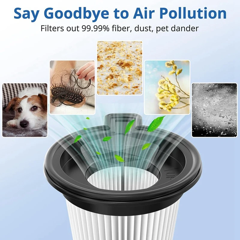 コードレス掃除機の交換用フィルター,4パック,HEPAフィルター,取り外し可能で洗える,アクセサリー