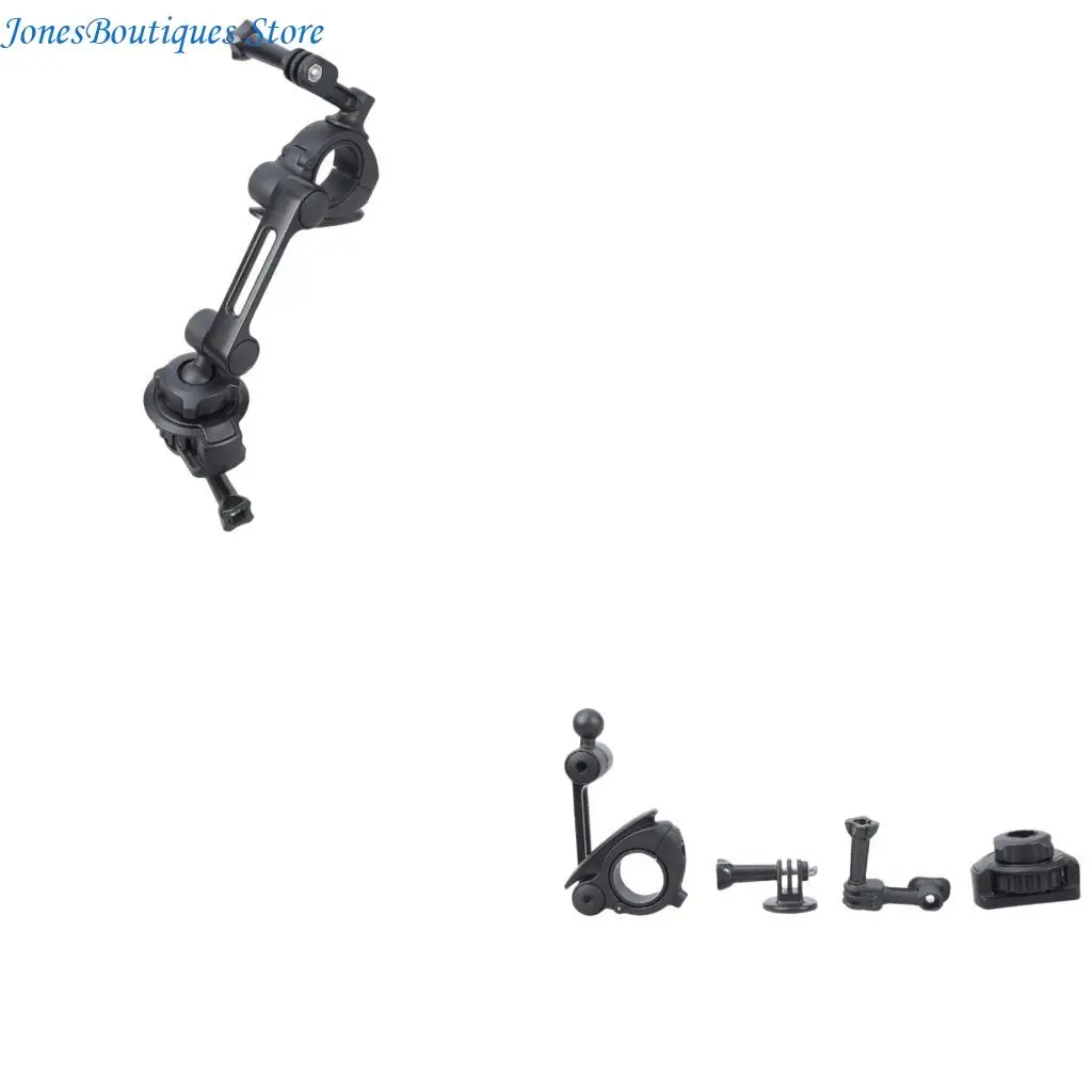 

Adjustable Motorcycle Handlebar Camera Mount Ball Head Base Clamp W8KE