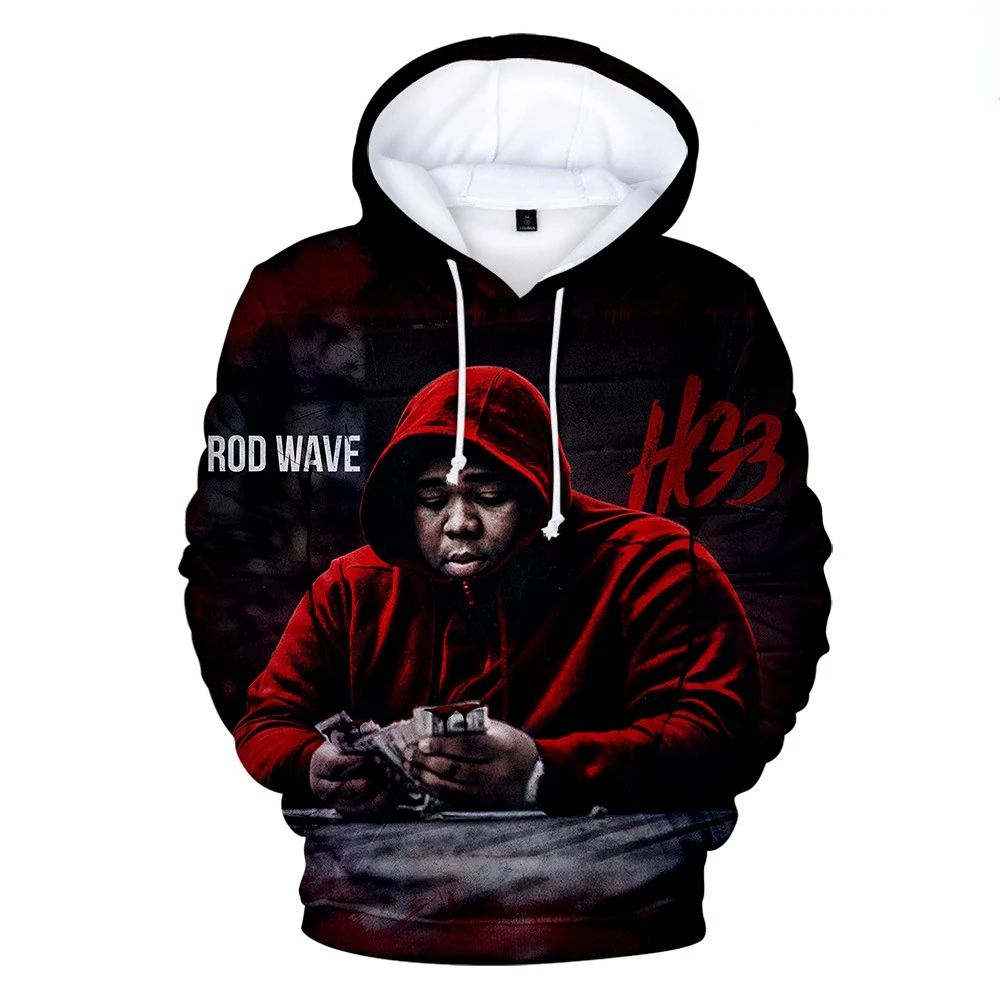 

2023 New Rod Wave Hoodie Sweatshirt Men/women Fashion Casual 3D Hoodies Boy/girls Streetwear Long Sleeve Rod Wave Hip Hop Tops