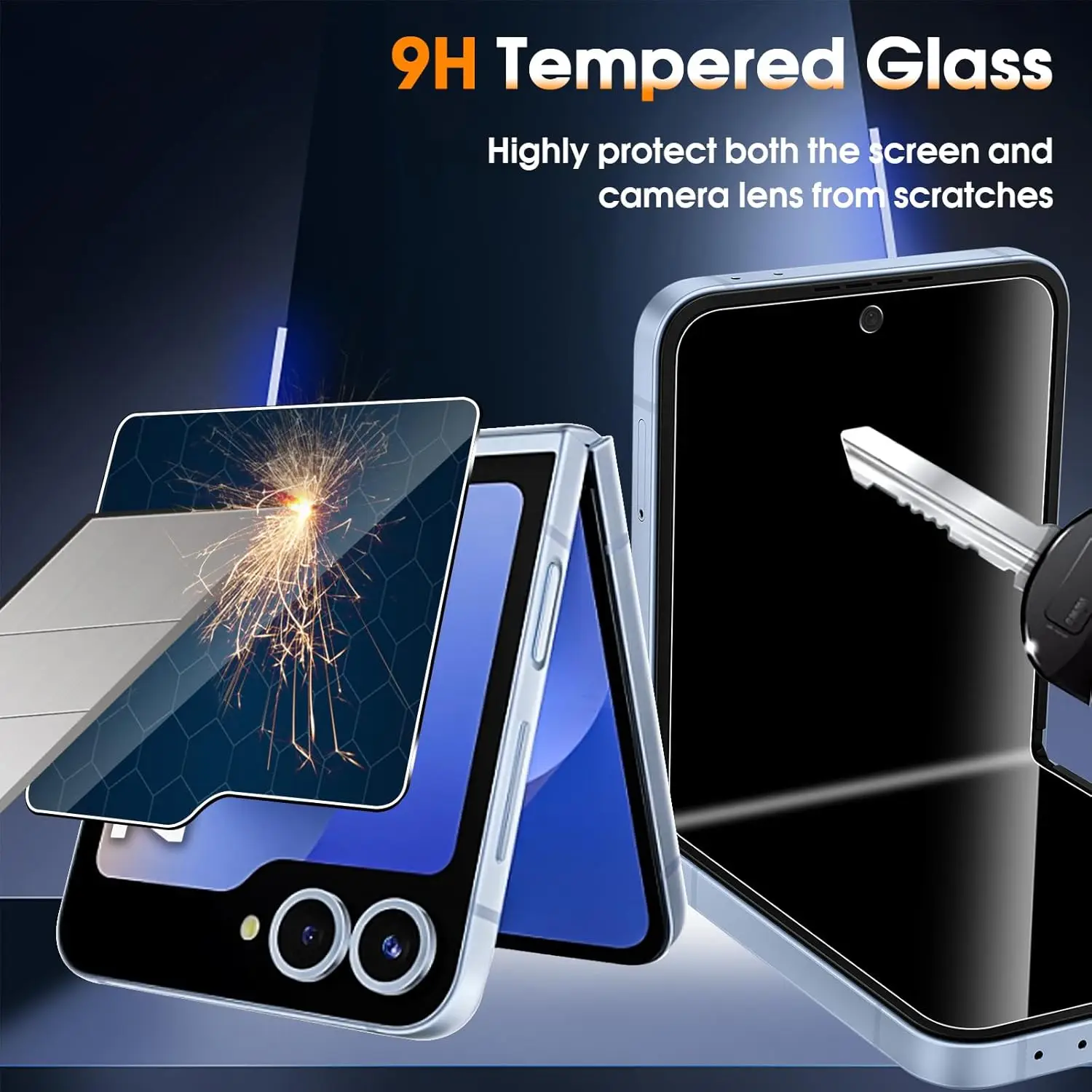 Privacy Hydrogel Film For Samsung Galaxy Z Flip 6 Anti Spy Screen Protector Tempered Glass for Galaxy Z Flip6 Z Flip 5 Film