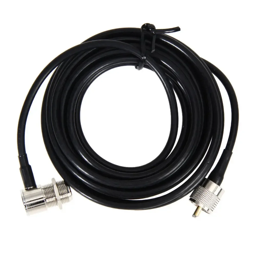 Złącza RG58 PL259 UHF do SO239 Mobilna antena radia samochodowego 5-metrowy przedłużacz do montażu dla Kenwood Yaesu ICOM dla TM-261