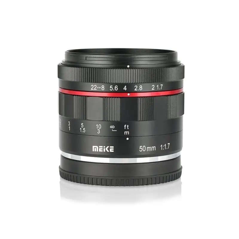 MEKE 50mm F1.7 Large Aperture Full Frame Manual Focus Lens for Nikon Canon Sony E Fuji M4/3 Mirrorless Camera