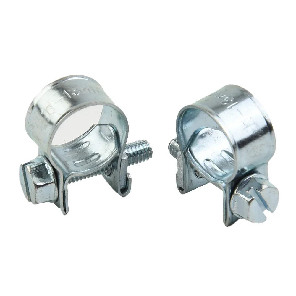 

10pcs Fuel Line Hose Clips Nut And Bolt Fuel Lines Clamps Petrol Pipe Diesel Small Clamp Fittings Fixing Tools 11-13mm, 13-15mm