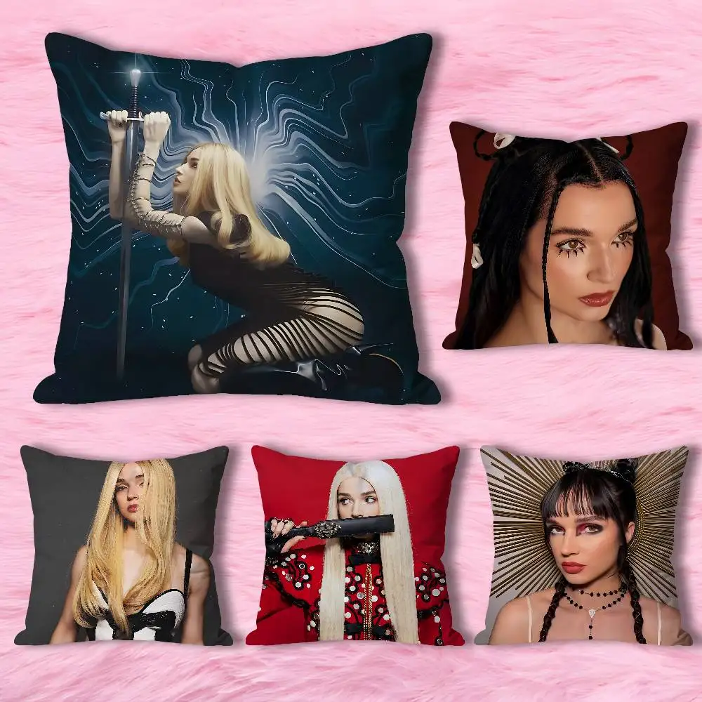 

Singer P-Poppys Various Sizes Square Pillow Case For Car Home Bedchamber Decor Custom Valentine gift