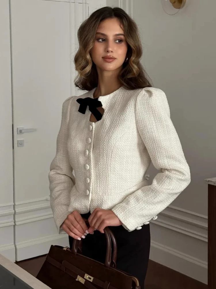 

Tossy Fashion Bow Lace-Up Coat Jackets For Women Elegance Long Sleeve Commuting Solid New Outwear Women's Jackets Cardigan 2026