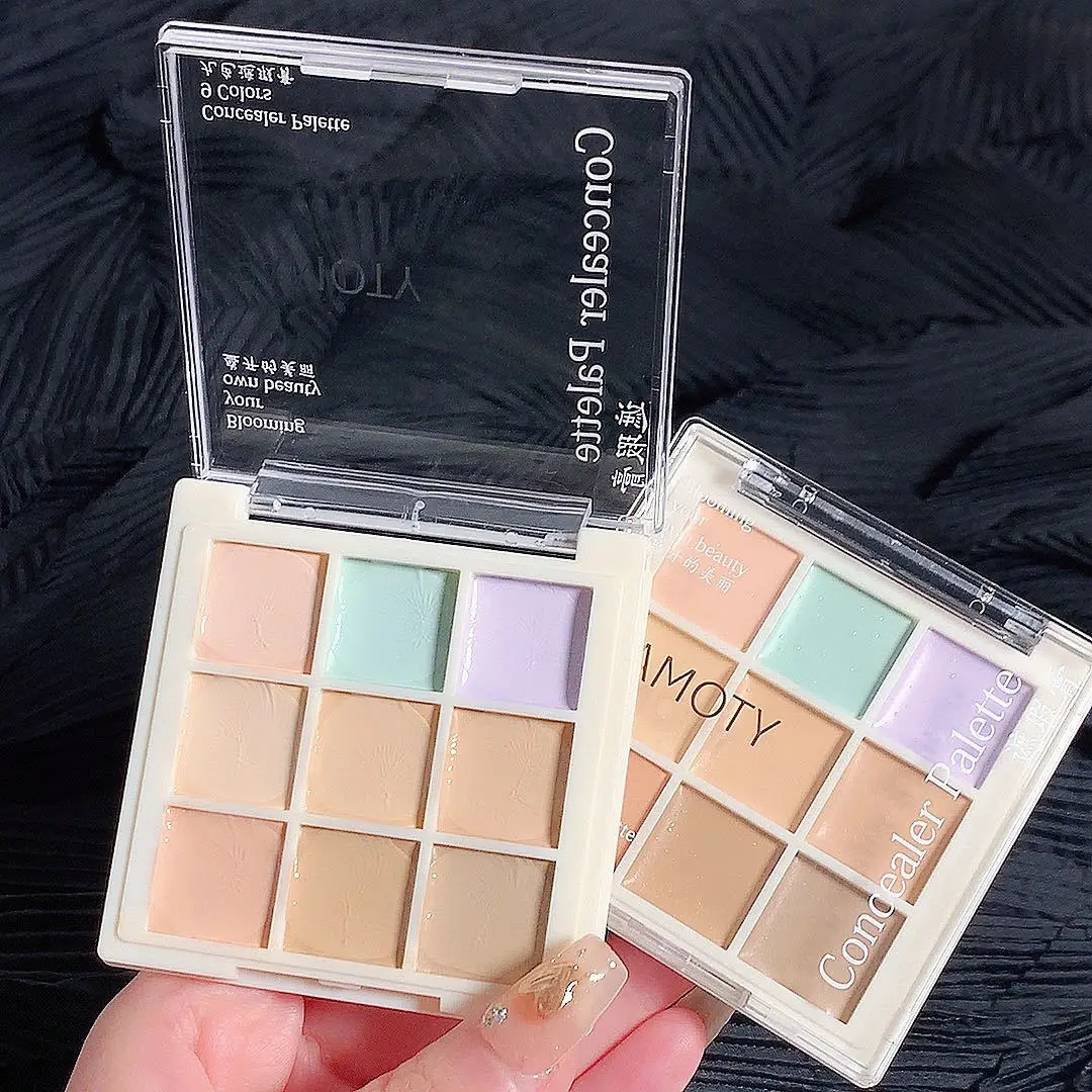 Waterproof Concealer Palette Lasting Concealer Cream Bronzer Contouring Brightening Highlighter Face Color Corrector Cosmetics