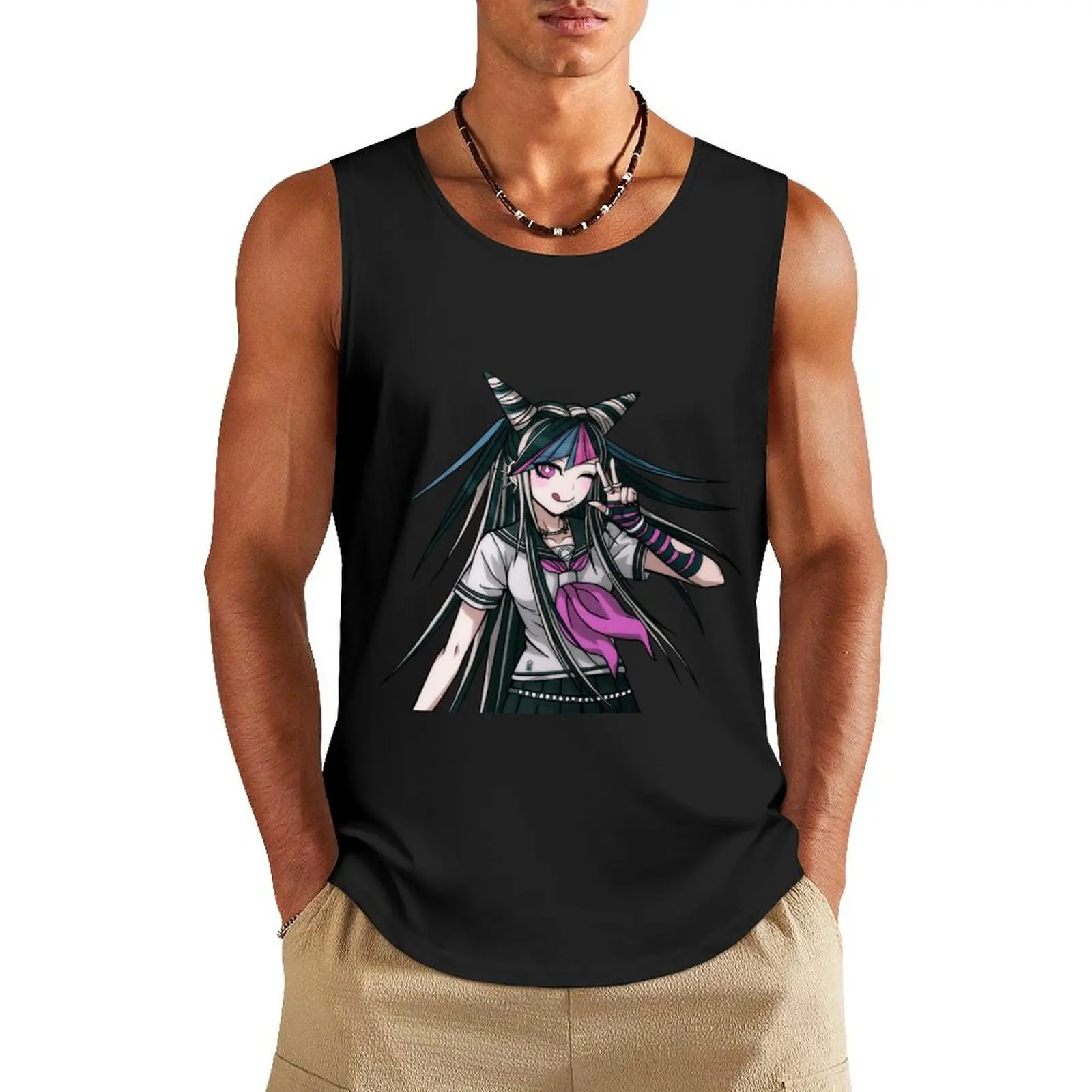 

Ibuki Mioda Cute Tank Top Men's gym clothing muscle t-shirt clothes for men