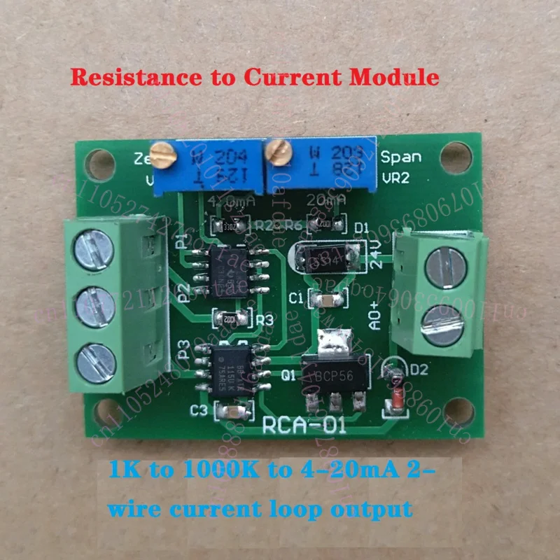 

Potentiometer Resistance 1k/5k/10k/50k Turn 4-20ma Current Signal Module XTR115 Transmitter Occurs