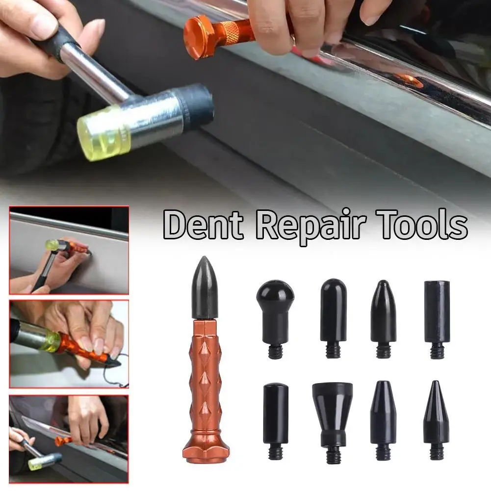 Professional Car PDR Tools Kit Multi-Pull Rods Tapping Hammer for Paintless Dent Repair Auto Body Hail Damage Removal