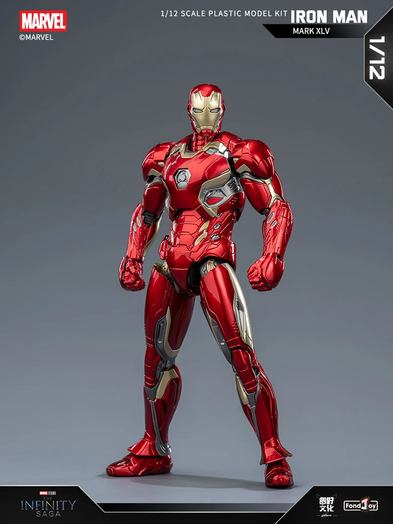 Fondjoy Iron Man MK45 Model Kit Infinity Saga Ironman MARK XLV Assembly Toy ABS Material Joint Movable Children's Birthday Gifts