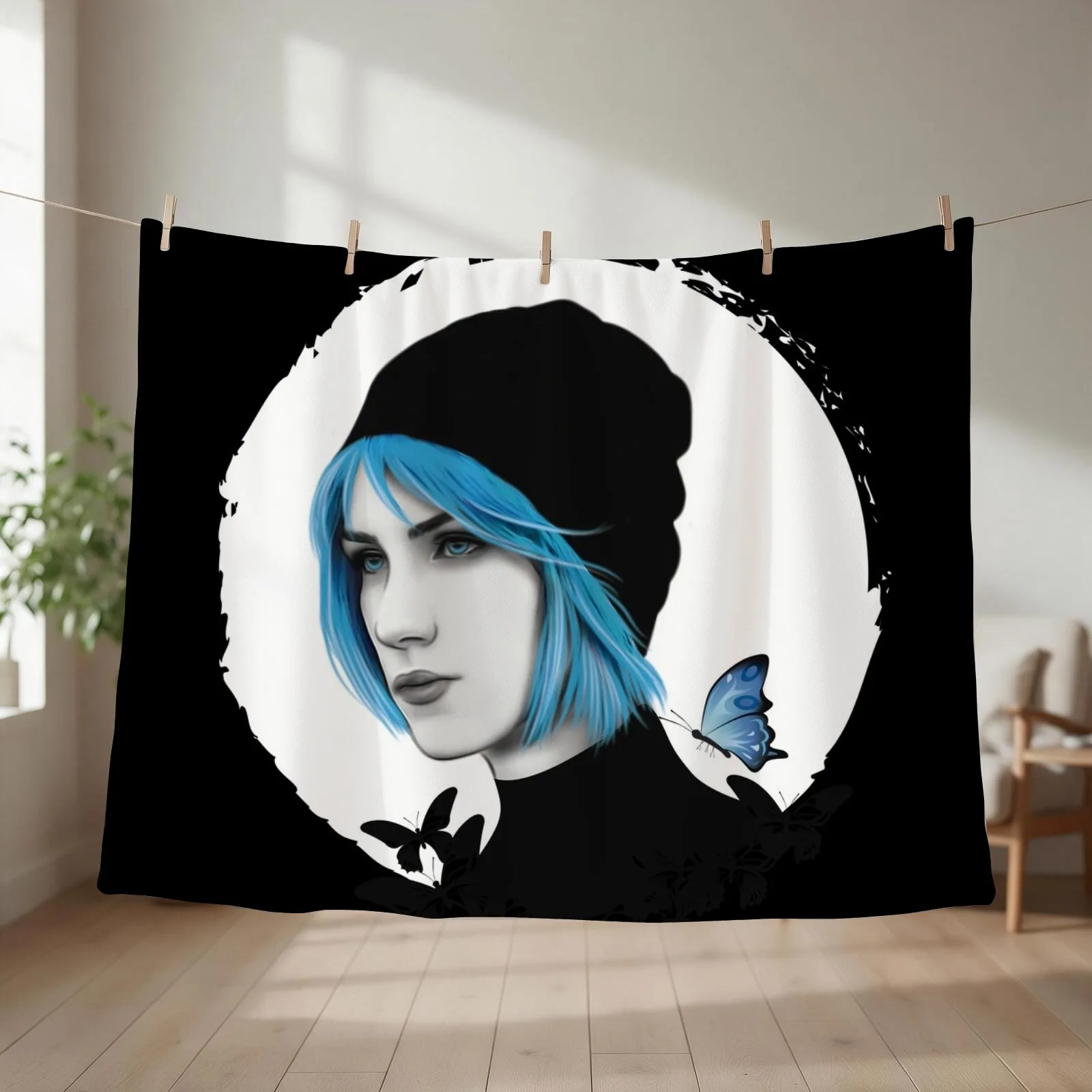 Chloe Price - Life is Strange Throw Blanket Soft Personalized Gift Camping Soft Plaid Blankets