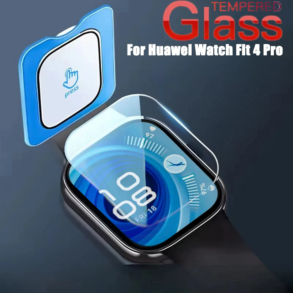 For Huawei Watch Fit 4 Pro HD Screen Protector for Huawei Fit4 Pro Positioning Tool Watch Tempered Glass Clear Protective Film