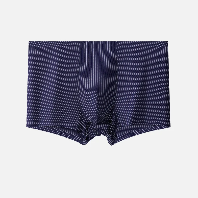 3pcs Thin Men Underwear Boxers Seamless Breathable Panties Anti-bacterial Man Under Shorts Striped Comfortable Boxers for Males