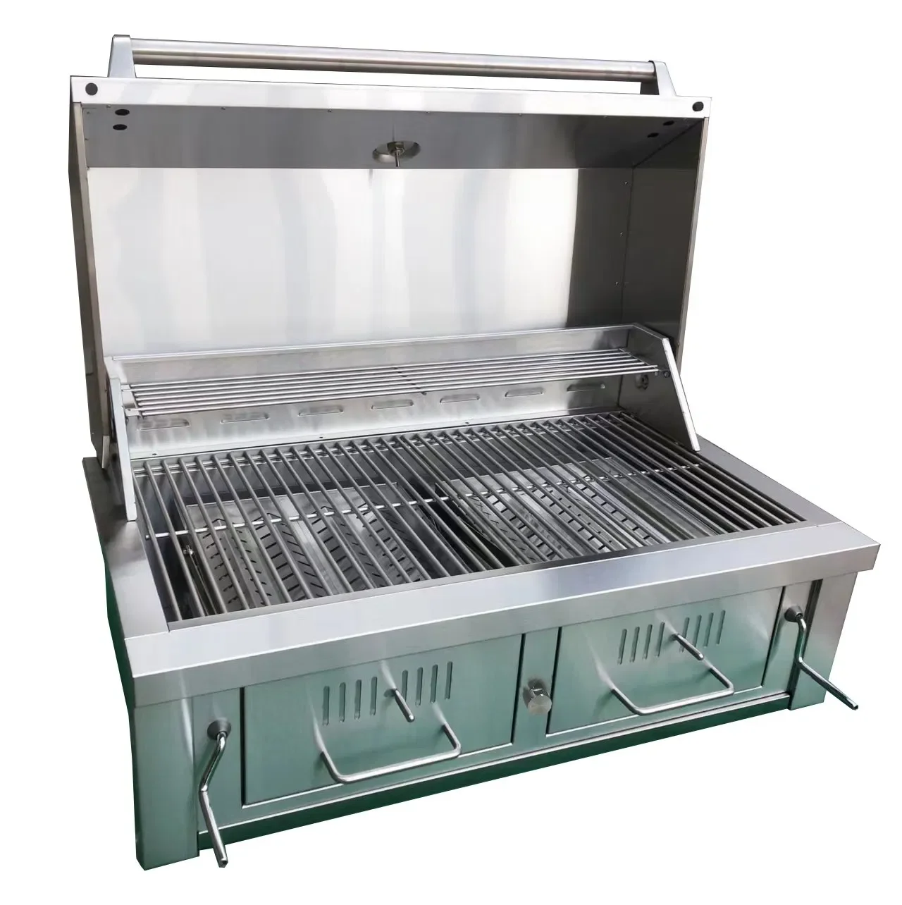 Professional Backyard Barbeque Charcoal Grill Outdoor Kitchen Stainless Steel Built in Charcoal Grill Outdoor Garden