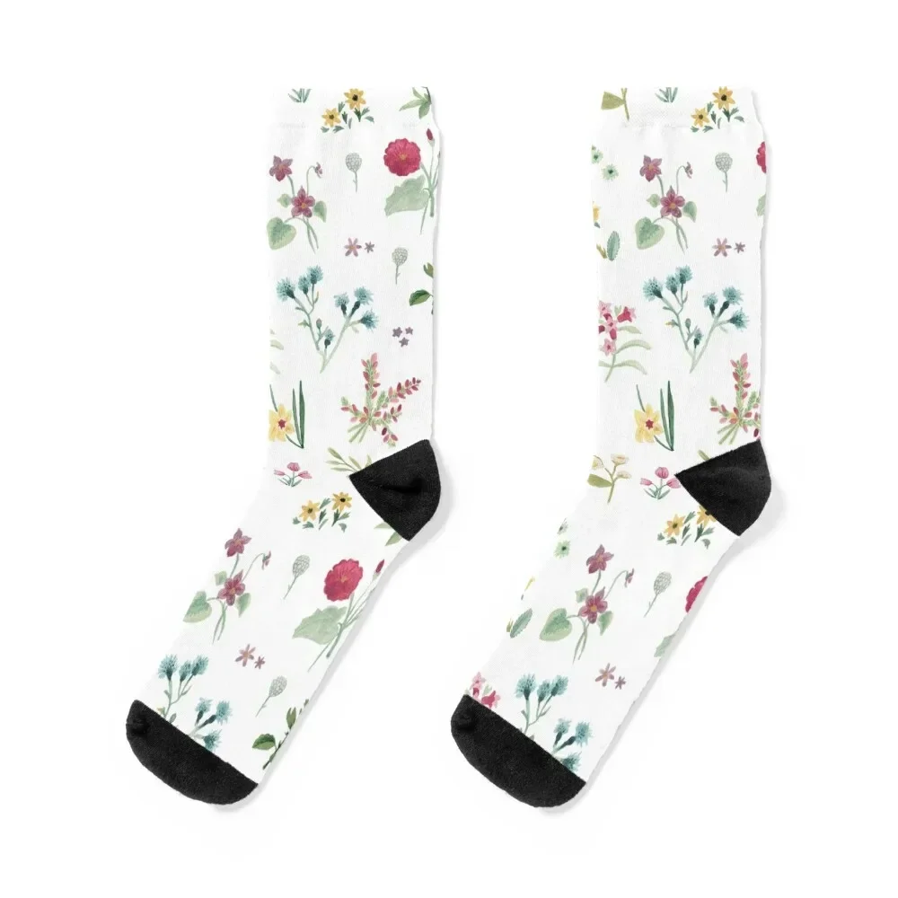 

Relaxing flower print Socks fashionable custom basketball gym Socks Girl Men's