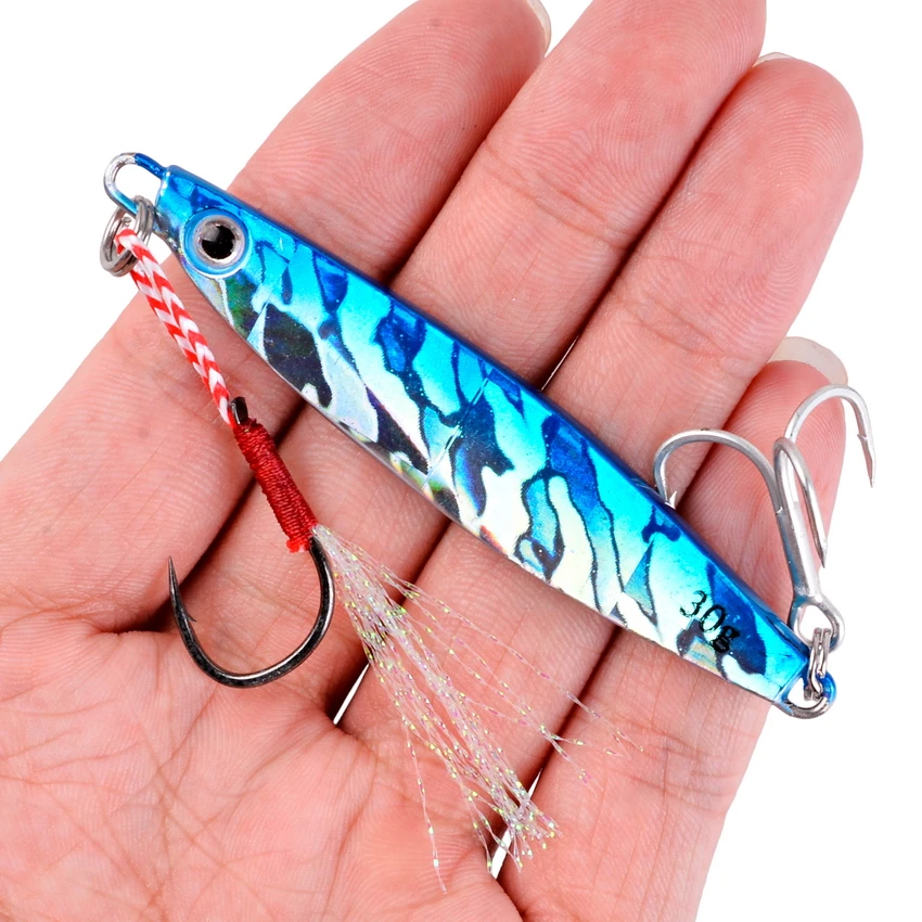 2022 Metal Jig Fishing Lure Weights 7g-40g Trolling Hard Bait Bass Fishing Bait Tackle Trout Jigging Lure Jigs Saltwater Lures