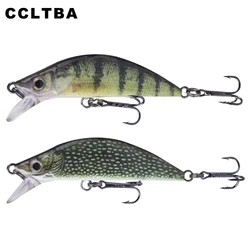CCLTBA Small Sinking Minnow 5.5cm 5.5g Artificial Fishing Lures Wobble Hard Bait Crankbait Fresh Water Minnow Fishing Tackle