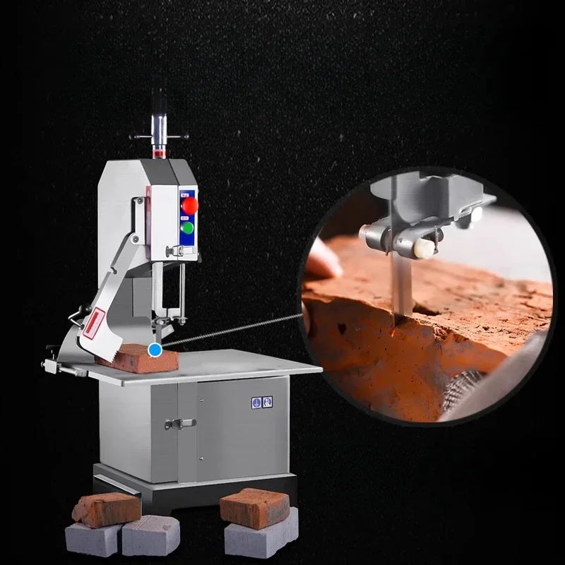 Bone saw, commercial bone cutter, electric small desktop fully automatic frozen meat beef ribs, tube bones, pig trotters 250B