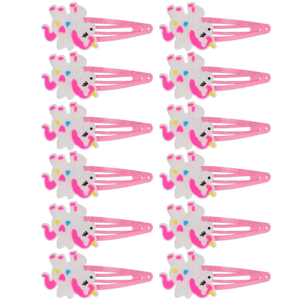 Decorazioni per fermagli per capelli unicorno per ragazze Clip decorative per forcine Accessori per mollette per bambini