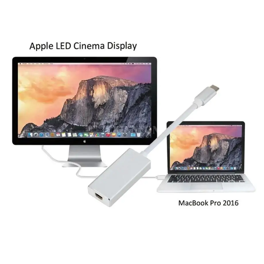 

Type C USB C to Mini DP 4K Type C to Mini Display Port Adapter Plug and Play Thunderbolt 3 to Mini DP Converter for MacBook Pro