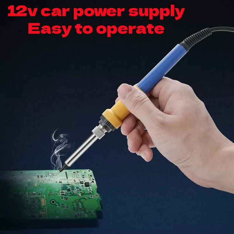 35W-50W portable car soldering iron DC low voltage soldering iron 12V fast heating soldering iron clip soldering iron