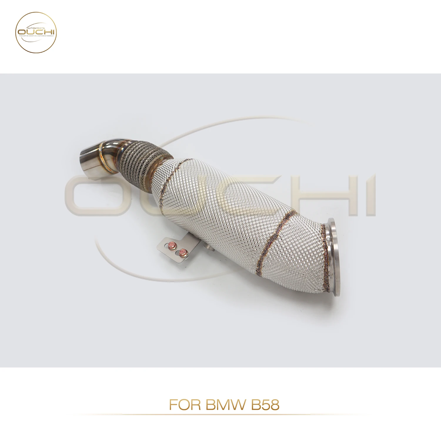 OUCHI Exhaust System High Flow Performance Downpipe for BMW X7 40i G07 B58 Engine 3.0T Car Accessories With Cat Pipe