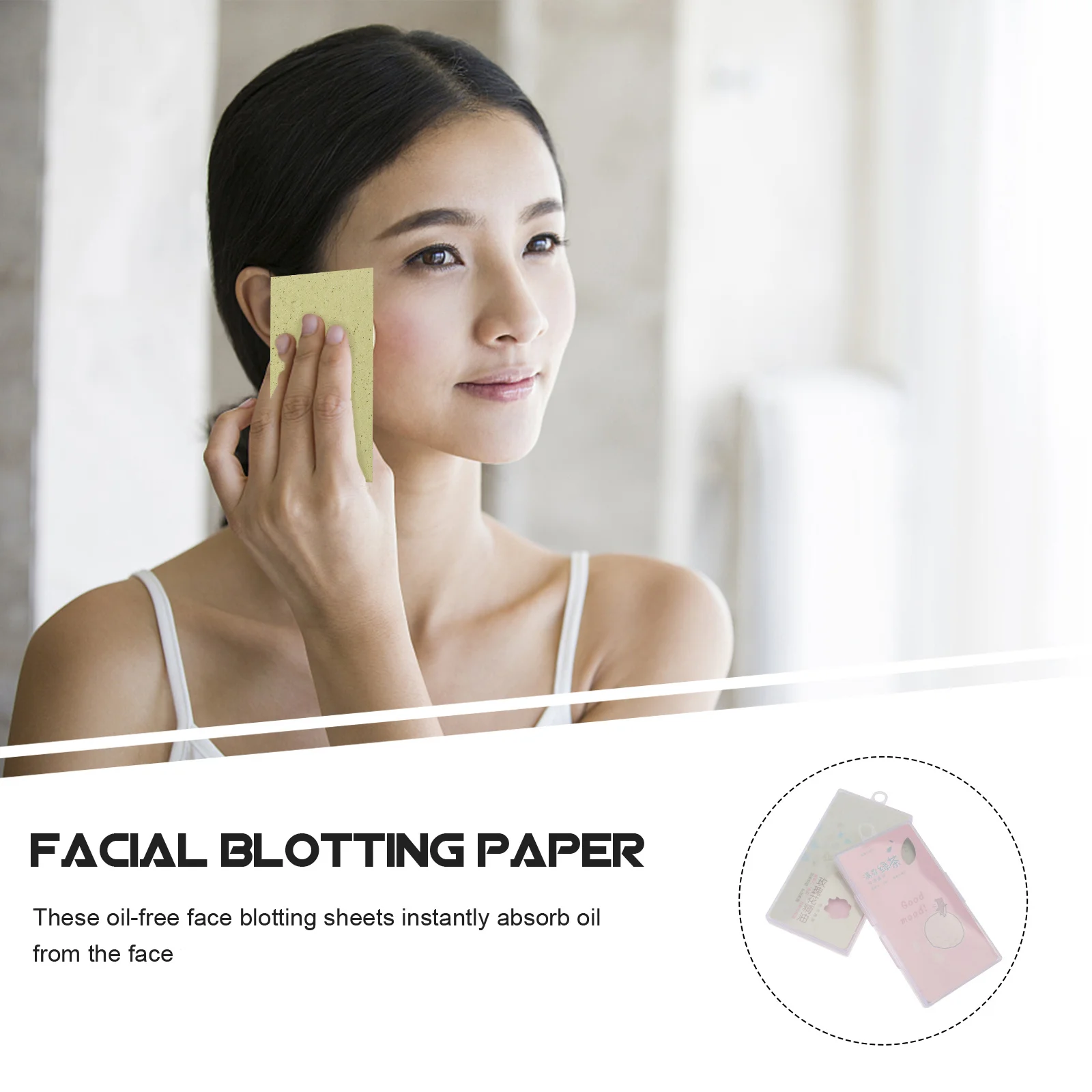 2 قطعة أوراق النشاف رقيقة جدا على الوجهين الأنسجة الوجهين للتحكم في الجلد الدهني الوجه T منطقة النفط امتصاص ورقة