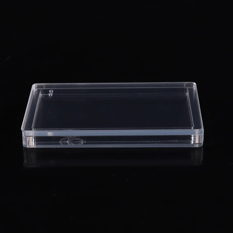 5 Sets DIY Rectangle Blank Card Brick Transparent Round Shape Acrylic Plate Quicksand Guka Square Mold Empty Plates