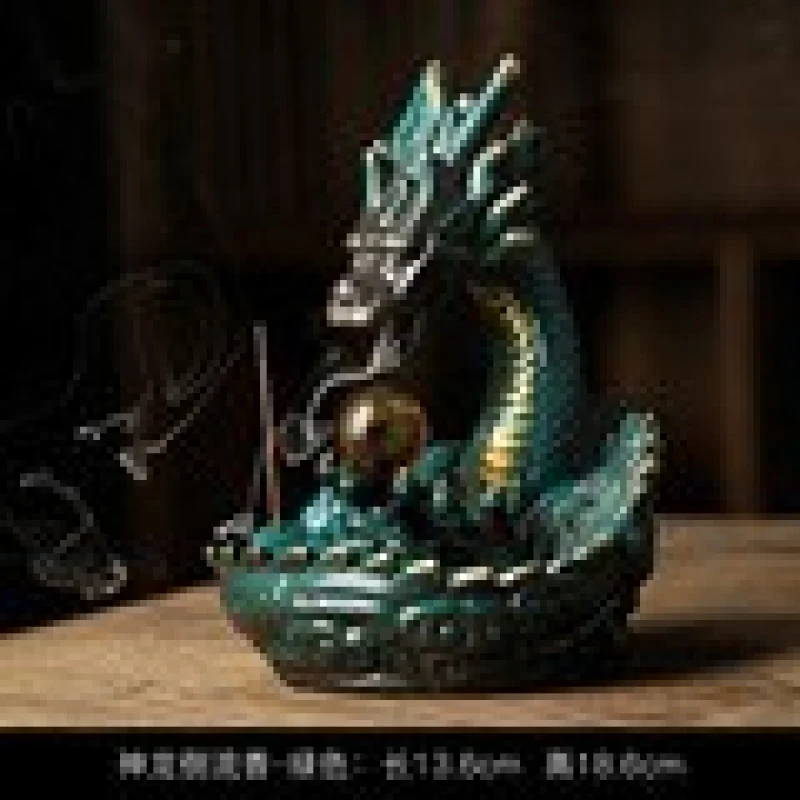 

Creative Backflow Dragon Tail Sandalwood Agarwood Incense Burner Indoor Home Decoration