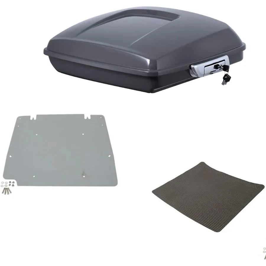 

Gunship Gray Razor Motorcycle Trunk Metal Base Plate for Harley 20142025 Touring CVO Road King Road Glide Street Glide Electra